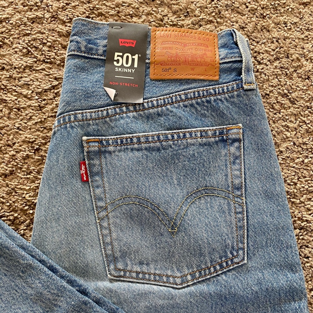 Levi’s 501 Skinny Jean Non Stretch NWT